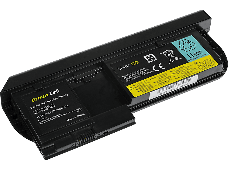 Volt, mAh CELL (LE115) Akku, Lenovo 11.1 ThinkPad Tablet LE115 X220/230 45N1079 4400 GREEN