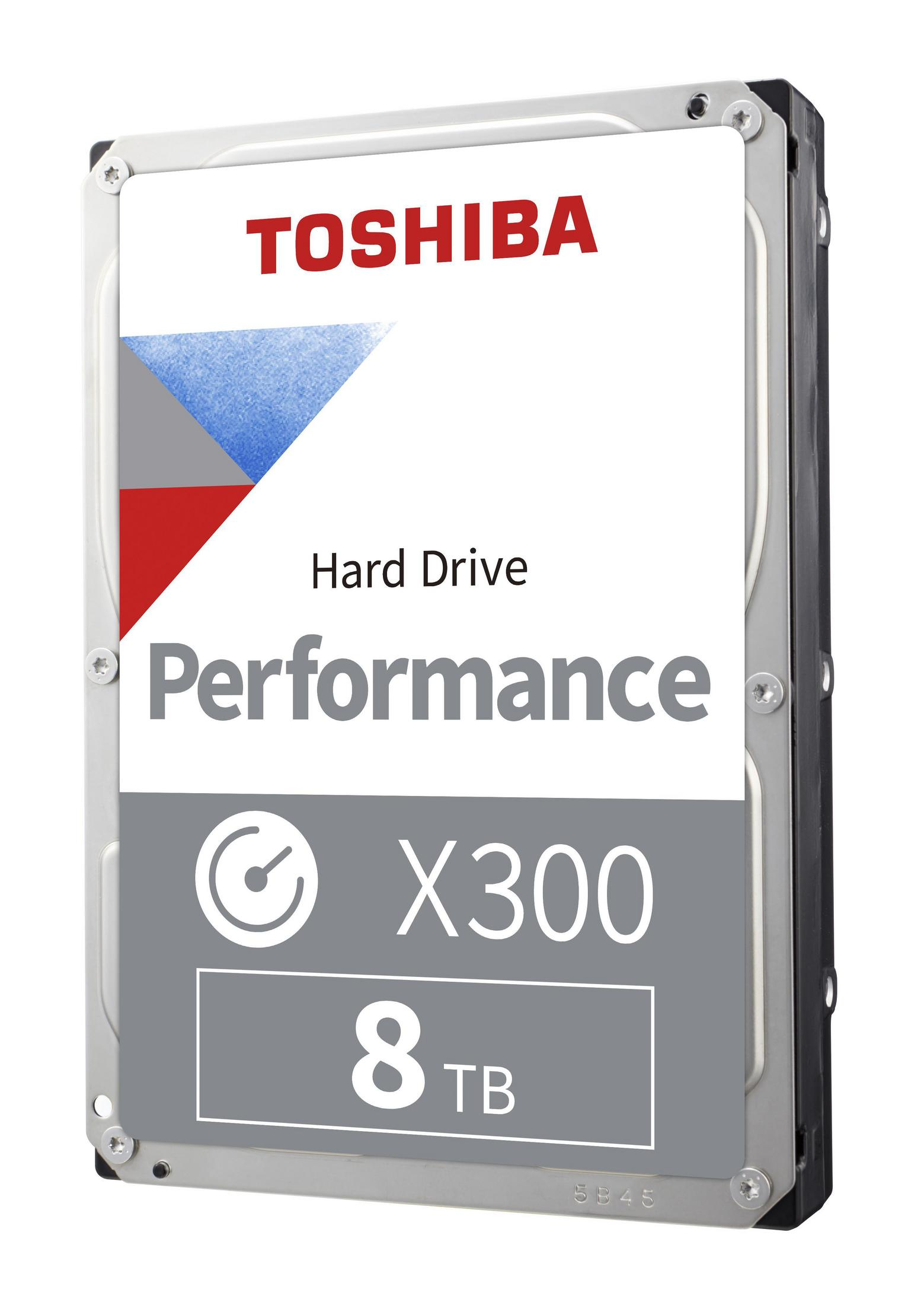 TOSHIBA HDWR480EZSTA X300 8 Zoll, 8TB, HDD, 3,5 TB, intern