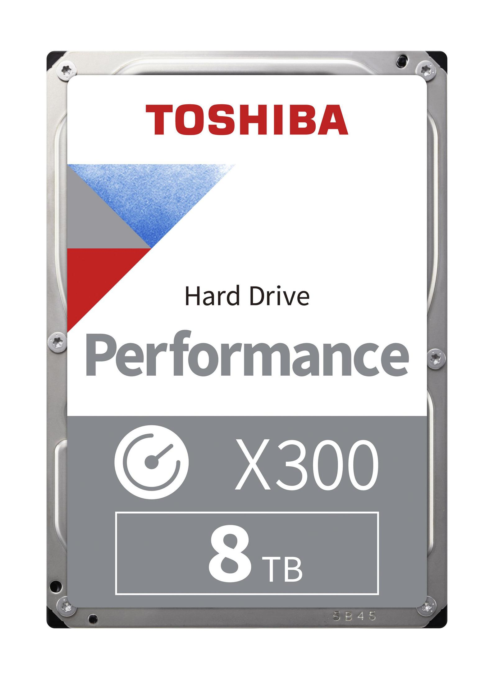 TOSHIBA HDWR480EZSTA X300 8 Zoll, 8TB, HDD, 3,5 TB, intern