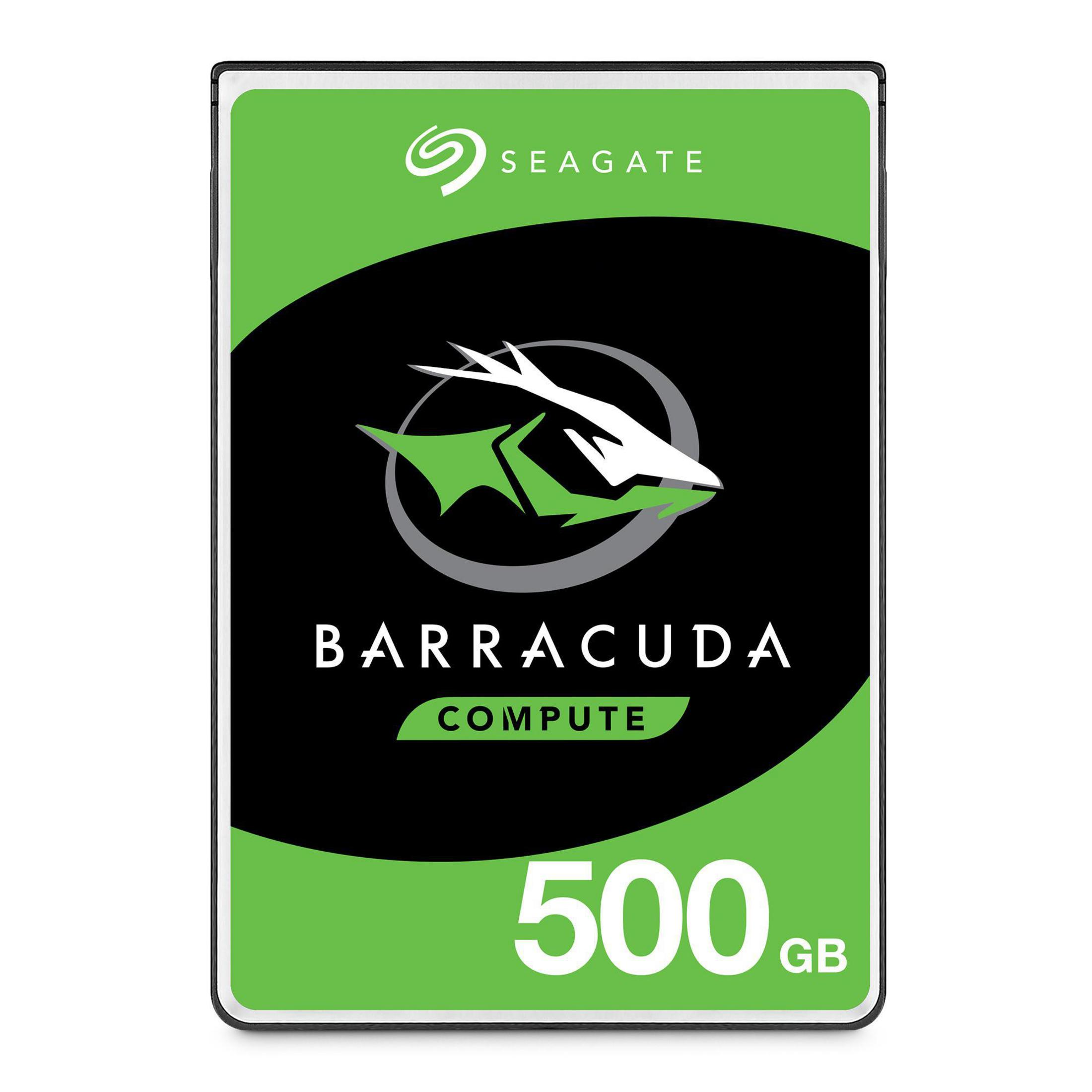 Opakowanie dysku twardego Seagate Barracuda, czarno-zielony design z białym tekstem.