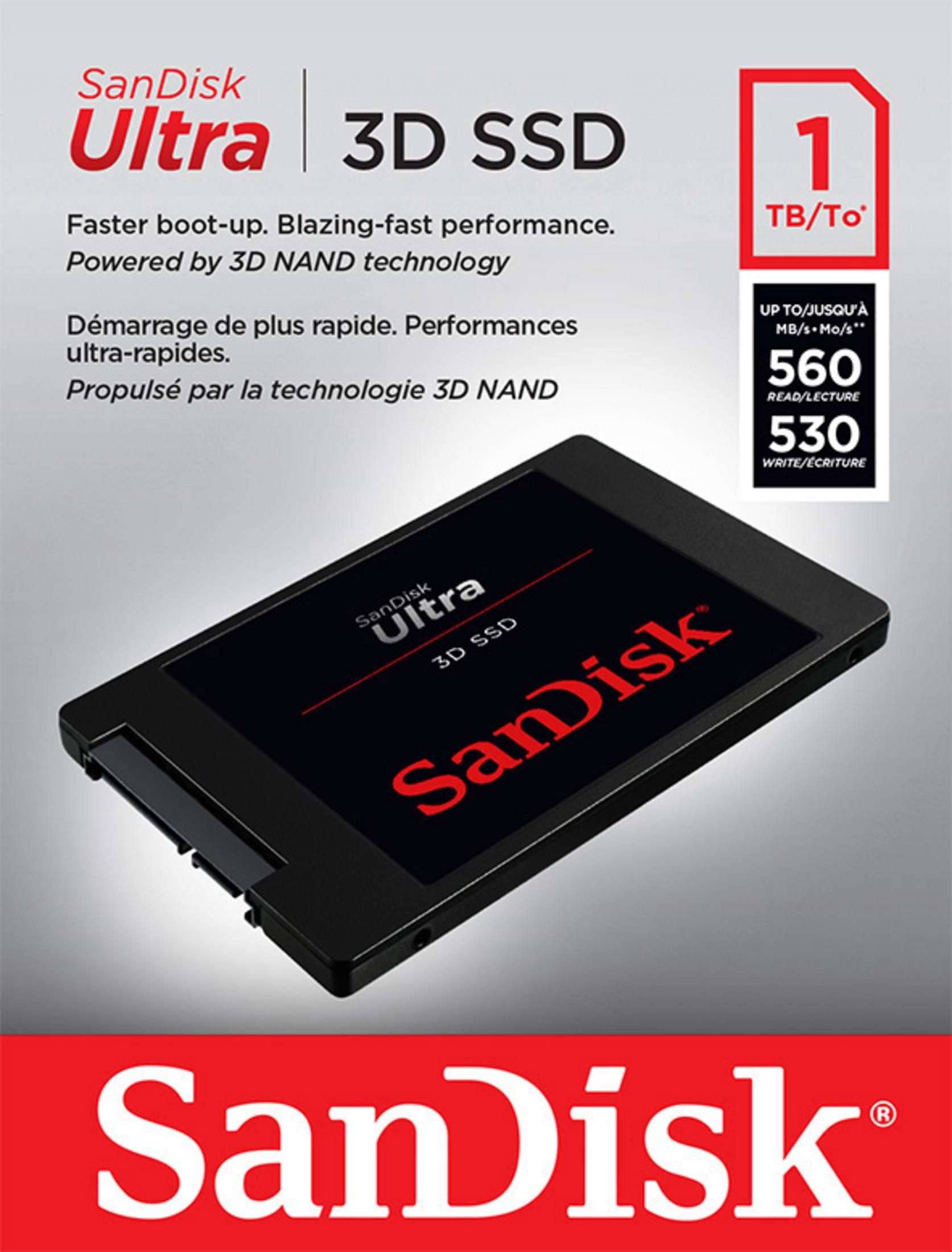 SANDISK SDSSDH3-1T02-G25 ULTRA TB, SSD 1 Zoll, intern 2,5 SSD, 1TB, 3D