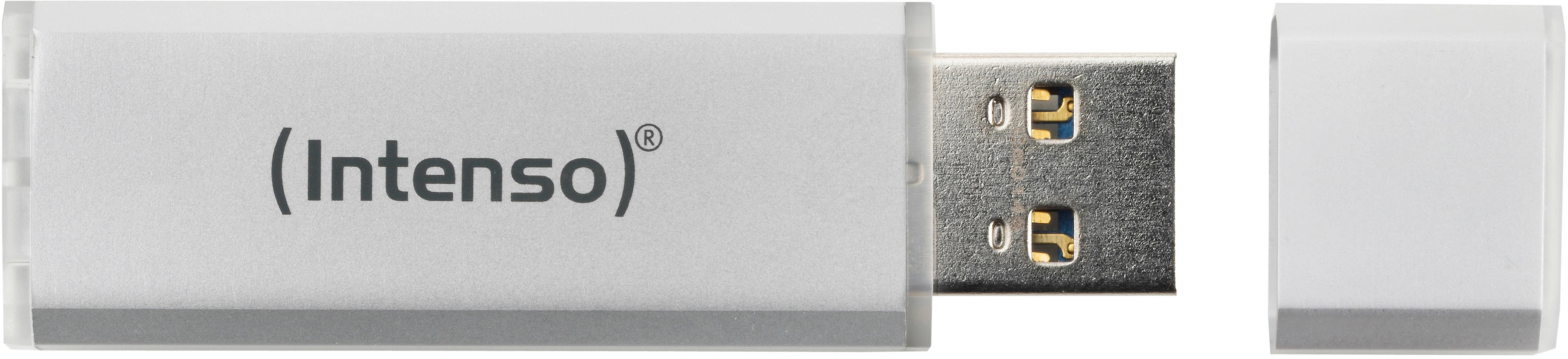 INTENSO 3521452 4GB 4 LINE (Silber, ALU INT USB-Stick GB) SILBER