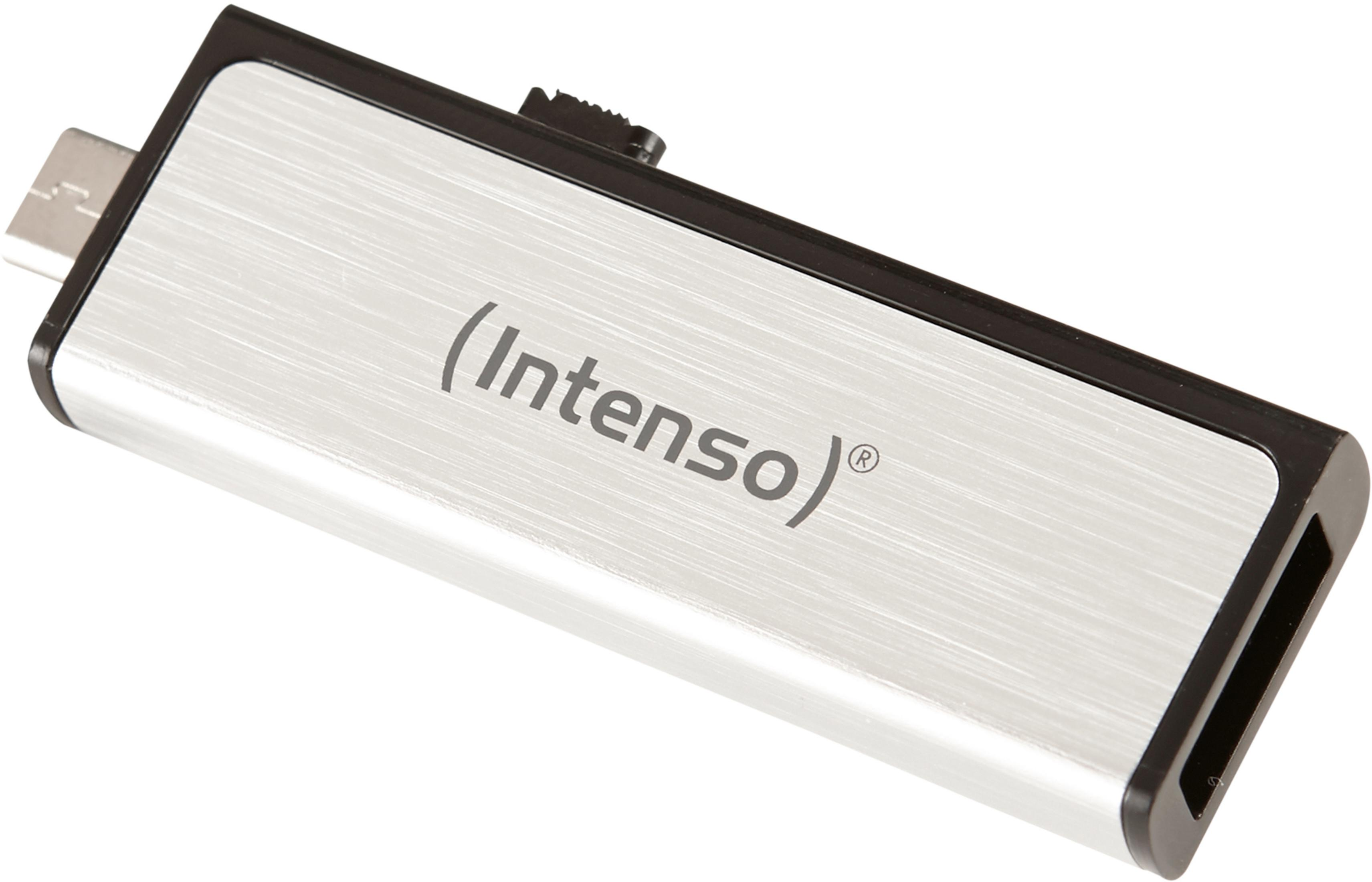 GB INTENSO (Silber, INT MICRO AN MOBILE GB) USB LINE - 16 USB-Stick 3523470 + USB 16