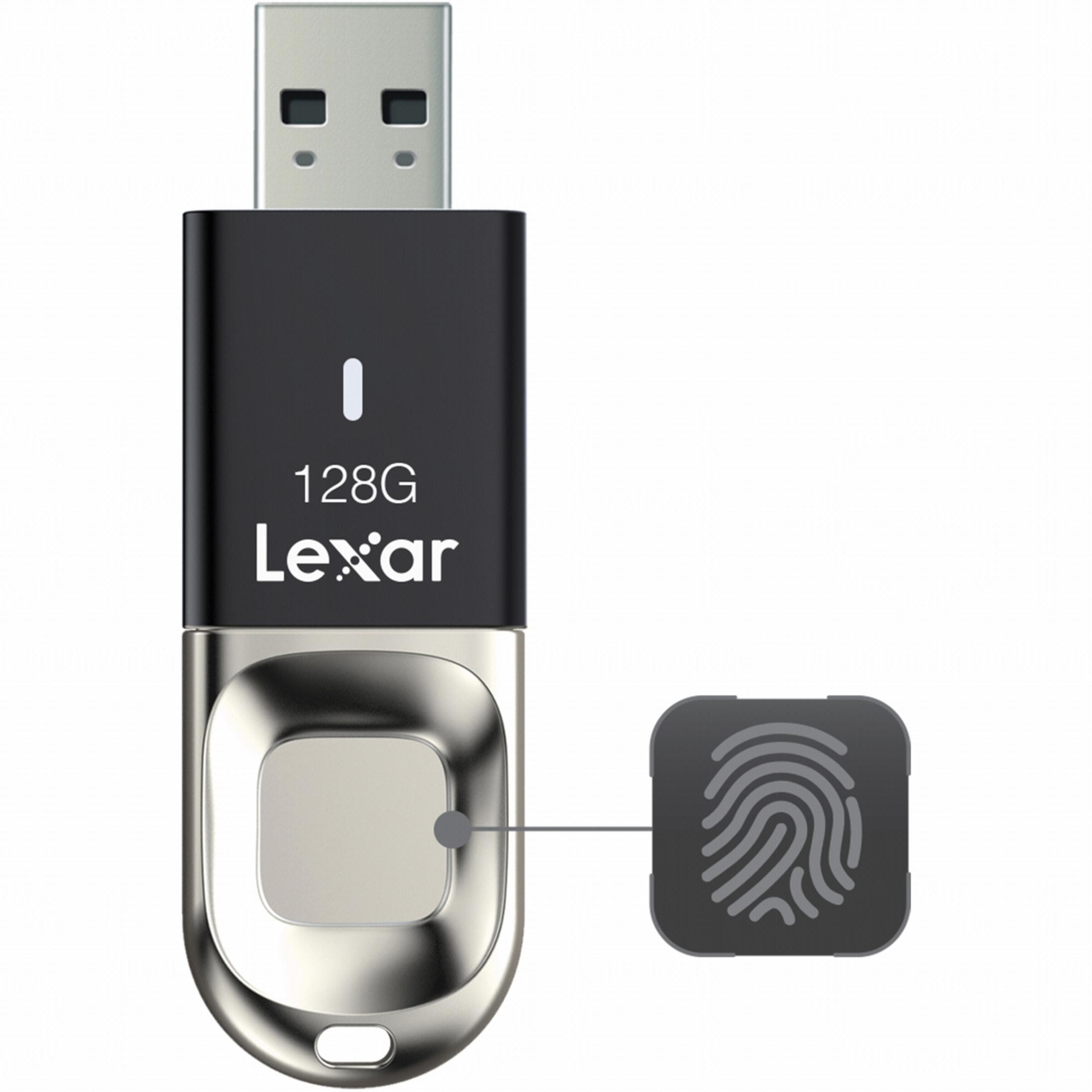 LEXAR LJDF35-128BBK 128GB F35 USB USB-Stick GB) 3.0 (Schwarz/Silber, 128 FLASH DRIVE