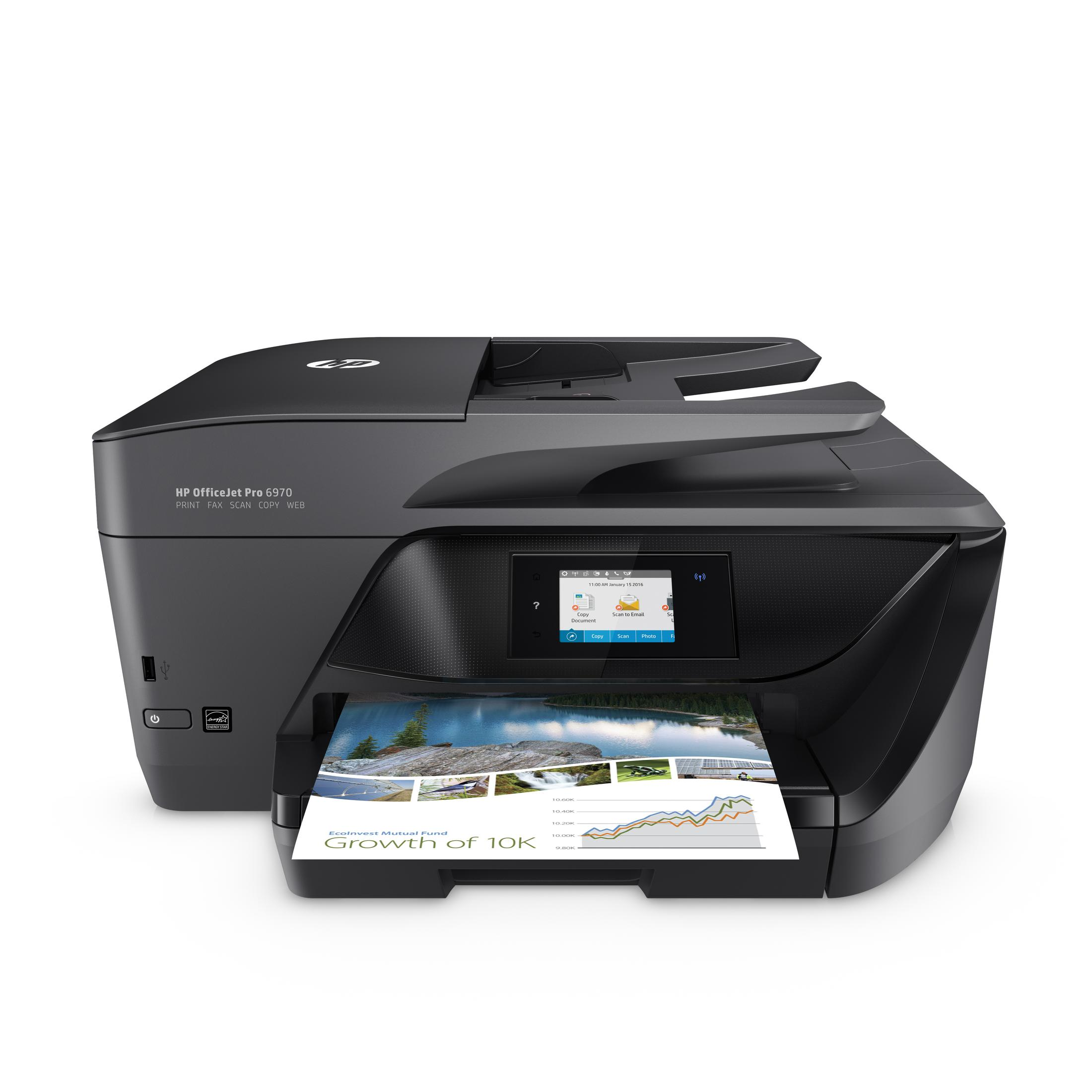 AIO 4-in-1 OFFICEJET PRO Netzwerkfähig Tintenstrahl WLAN 6970 Multifunktionsdrucker HP