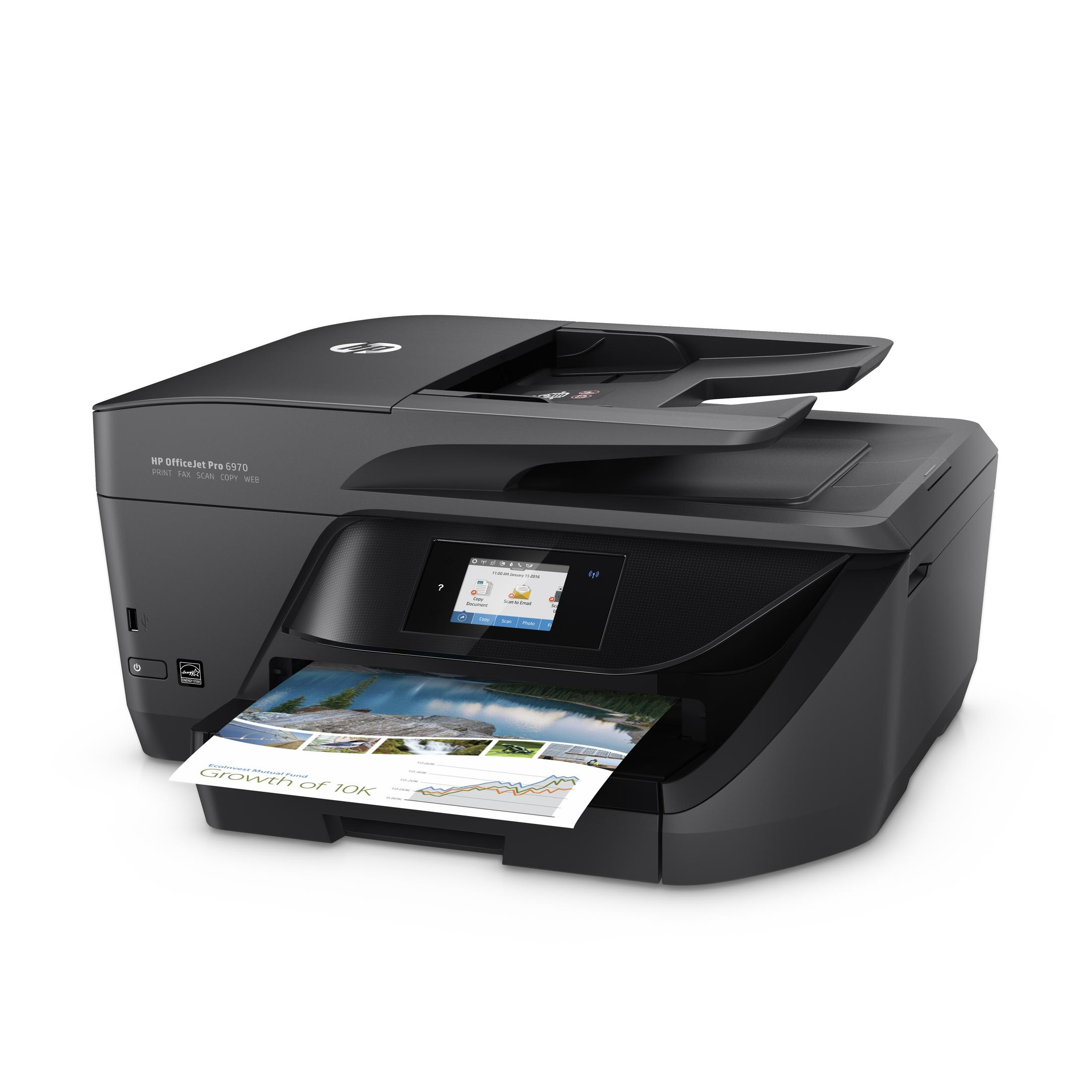 WLAN PRO HP AIO Netzwerkfähig 4-in-1 Multifunktionsdrucker OFFICEJET 6970 Tintenstrahl