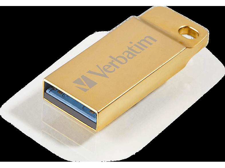 VERBATIM 99105 USB 3.0 DRIVE 32GB METAL EXEC. GOLD USB-Stick (Gold, 32 GB)