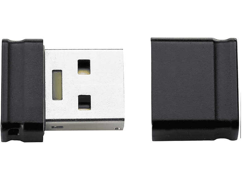 INTENSO 3500450 4GB MICRO-LINE GB) (Schwarz, USB-Stick 4