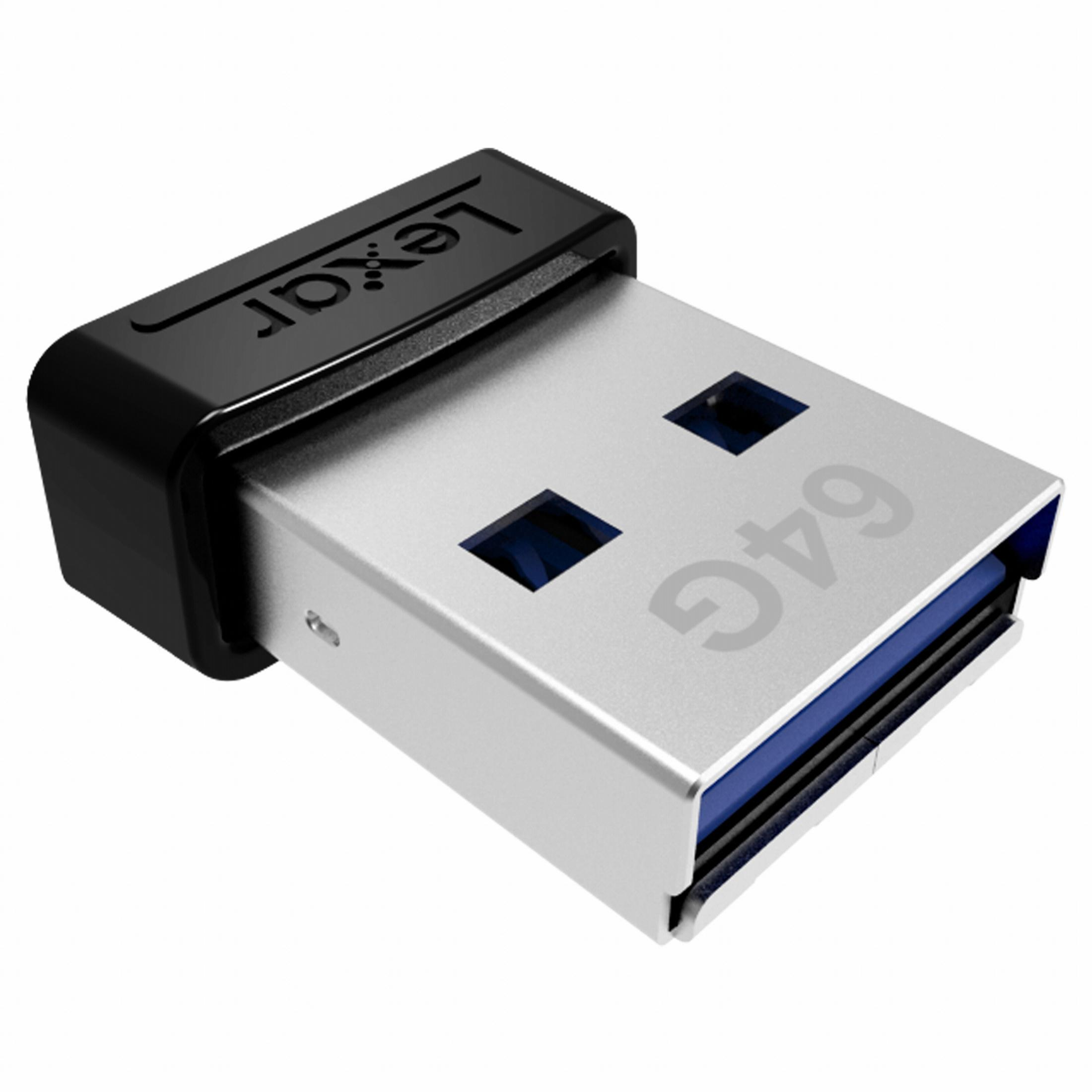 LEXAR (Schwarz, GB) 64GB JUMPDRIVE USB S47 LJDS47-64GABBK 64 USB-Stick 3.1