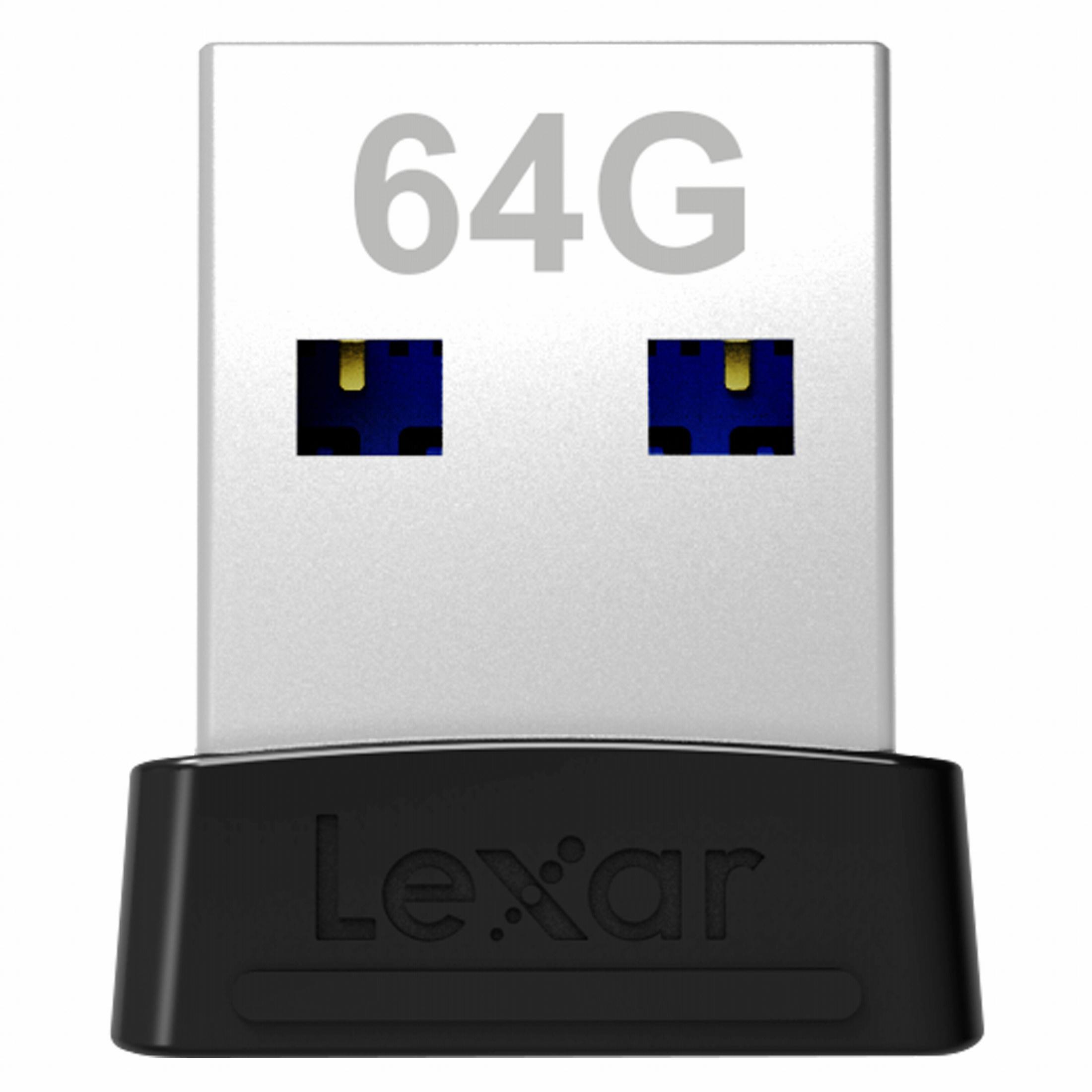 USB GB) LEXAR 64GB S47 JUMPDRIVE LJDS47-64GABBK 3.1 USB-Stick (Schwarz, 64