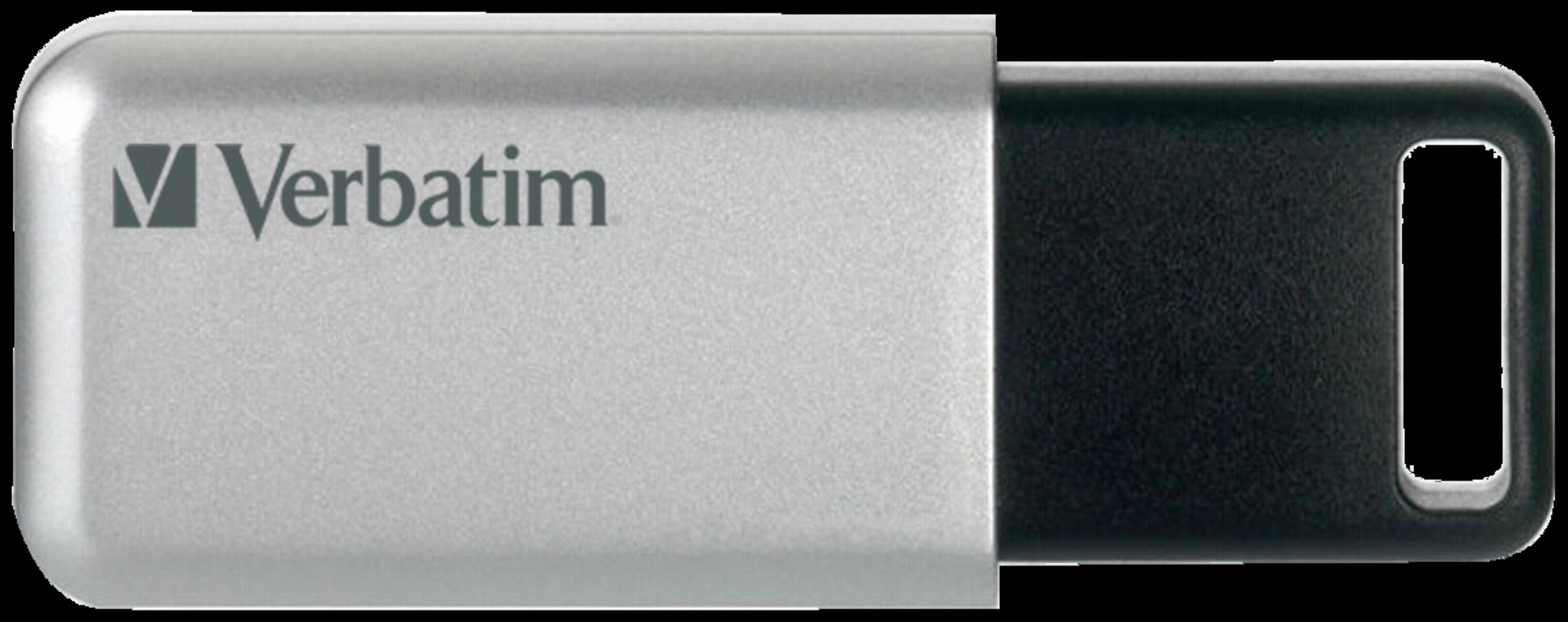 32GB USB-Stick 98665 USB PRO 3.0 SECURE 32 (Silber/Schwarz, GB) VERBATIM