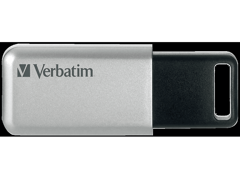 98665 32 PRO 3.0 GB) USB 32GB SECURE (Silber/Schwarz, USB-Stick VERBATIM