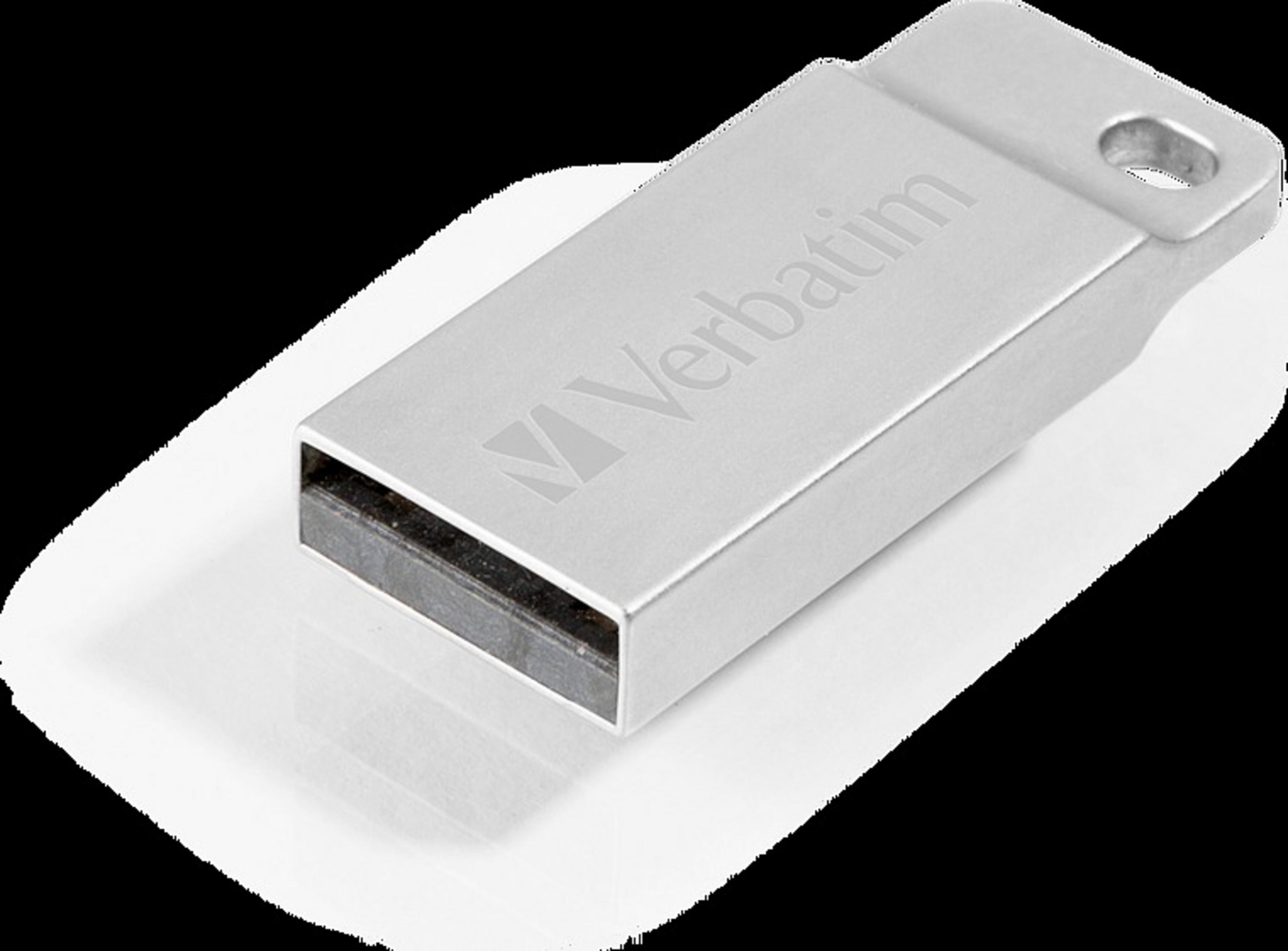 VERBATIM 98749 USB 2.0 EXEC. GB) METAL 32 USB-Stick 32GB DRIVE SILBER (Silber