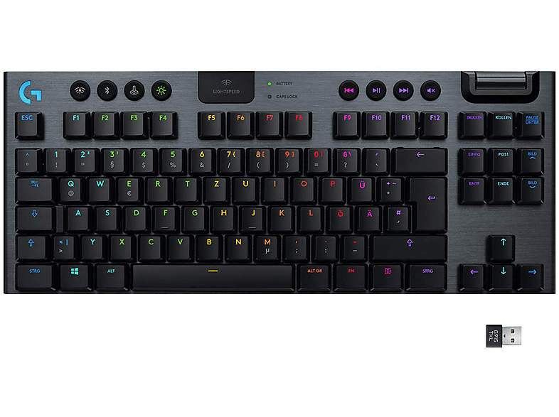 920-009513 Mechanisch LOGITECH Gaming Tastatur, G915 RGB TKL LIGHTSPEED LINEAR,