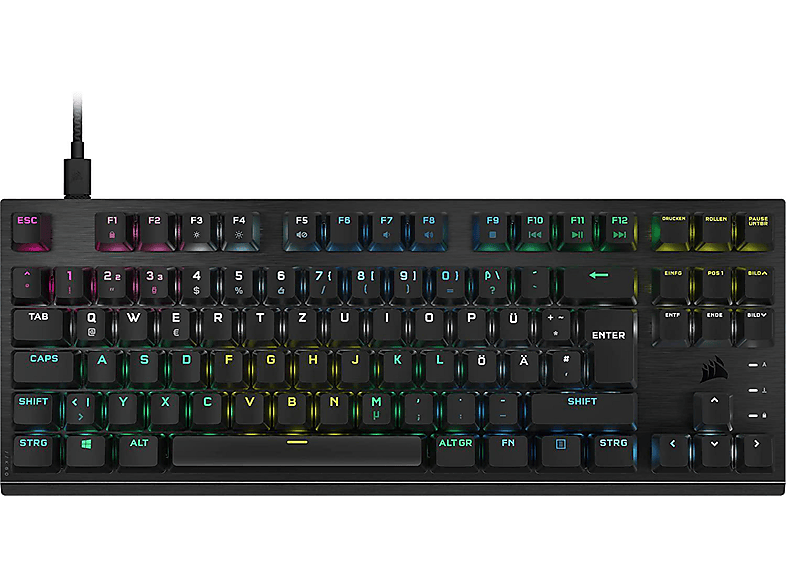 CORSAIR K60 PRO TKL RGB OPTICAL-MECHANICAL, Gaming Tastatur, Opto-Mechanical, Corsair OPX RGB