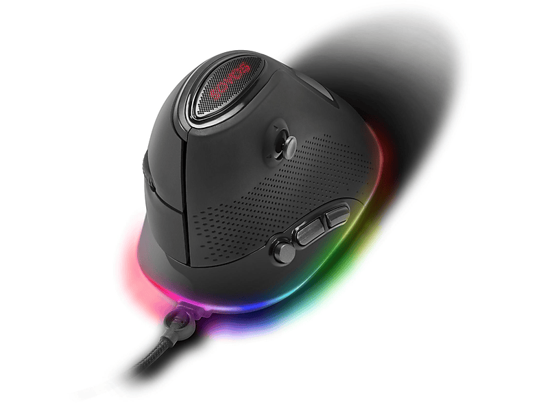 SPEEDLINK SL-680018-BK SOVOS VERTICAL RGB BLACK Gaming Maus, Schwarz