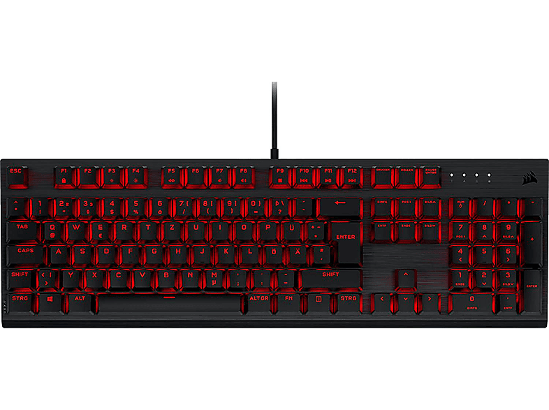 CORSAIR K60 PRO-BLK-VIOLA-RED K60 PRO-BLK-VIOLA-RED, Gaming Keyboard, Mechanisch