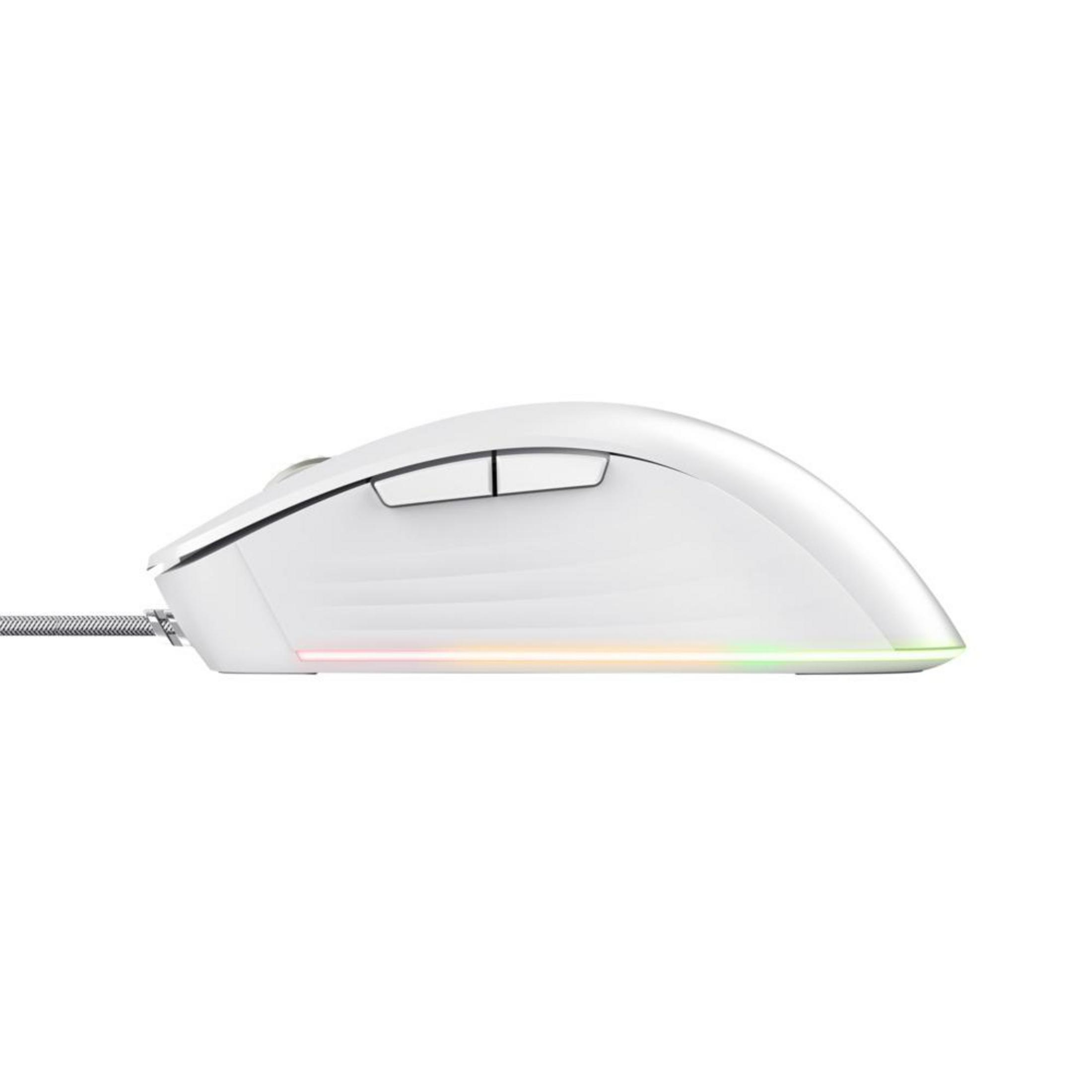 GAMING TRUST Weiß MOUSE Maus, GXT924W Gaming YBAR+ 24891 WHITE
