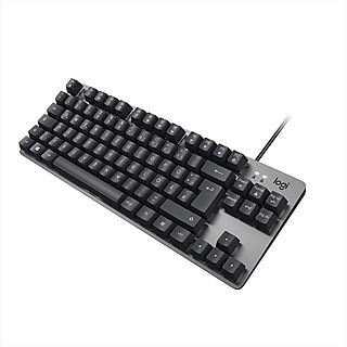 Teclado gaming - LOGITECH 920-010008, USB, Teclas iluminadas, Gris