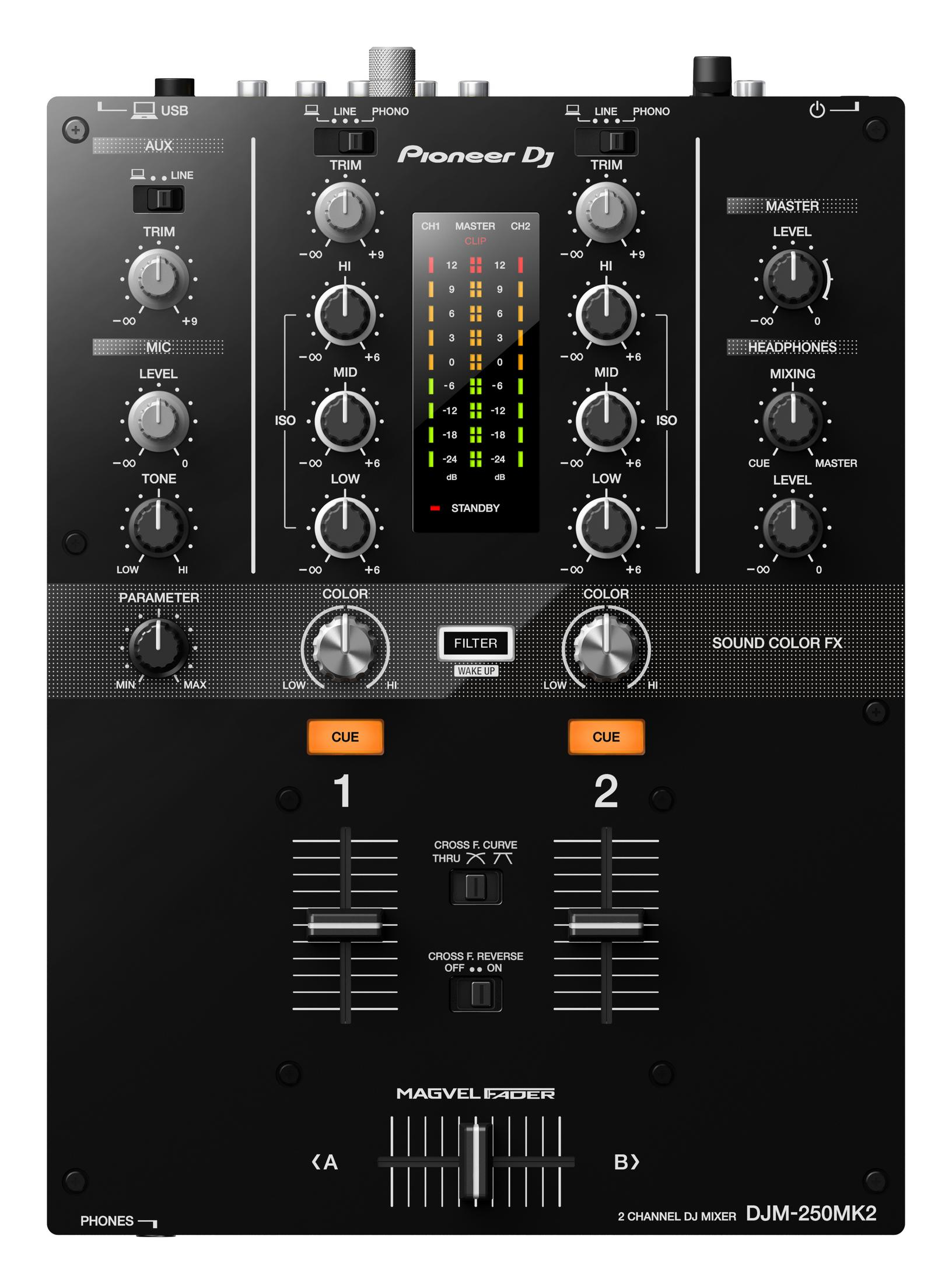 PIONEER DJ DJM-250MK2 DJ-Mixer, Schwarz | MediaMarkt