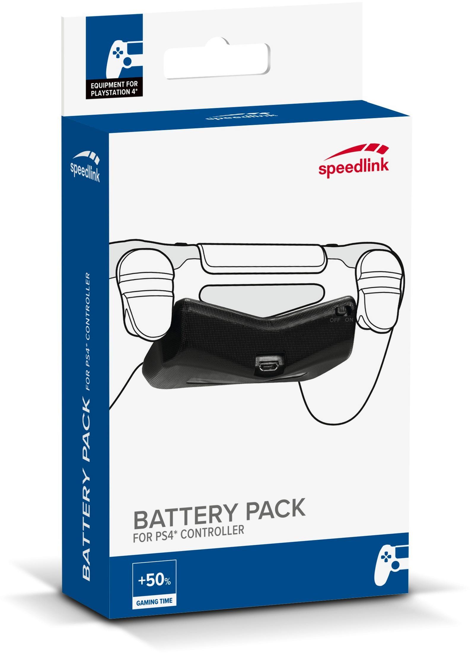 PACK CONTROLLER, SPEEDLINK Schwarz SL-450003-BK BATTERY Batterie-Pack, PS4