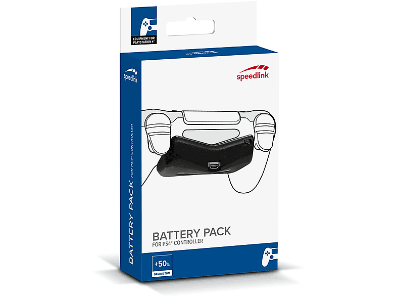 SPEEDLINK SL-450003-BK BATTERY PACK PS4 Batterie-Pack, Schwarz CONTROLLER