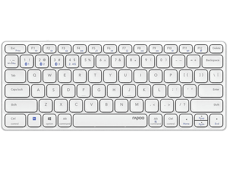 RAPOO 13538 E9600M WL TASTATUR WI, Tastatur