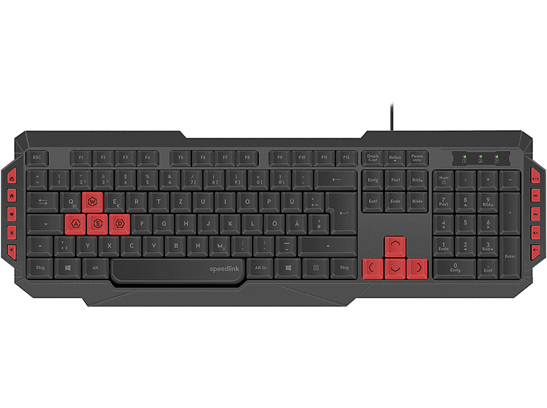 SL-670009-BK BLACK, KEYBOARD, GAMING LUDICIUM Gaming SPEEDLINK Tastatur