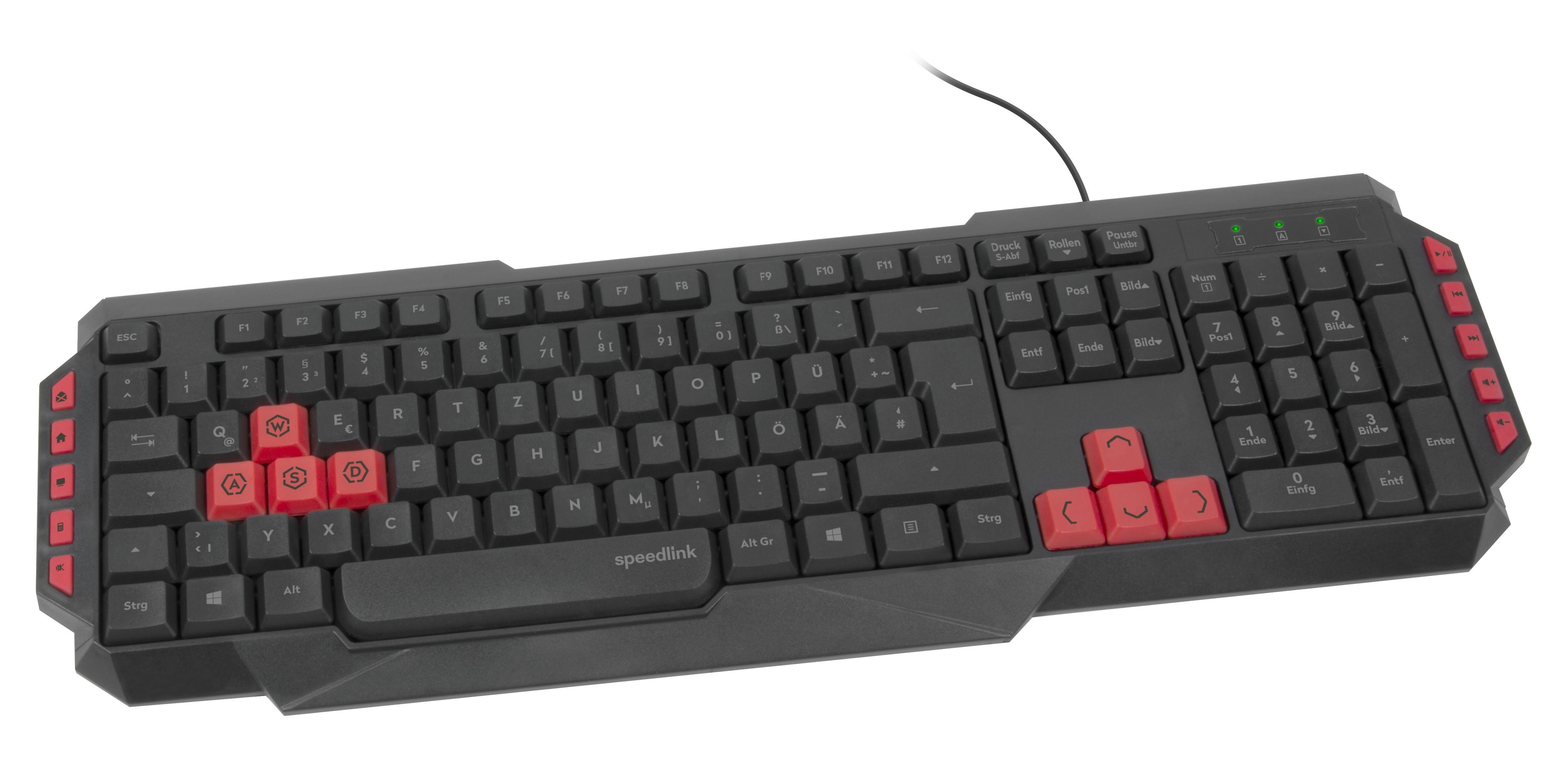 SL-670009-BK BLACK, KEYBOARD, GAMING LUDICIUM Gaming SPEEDLINK Tastatur