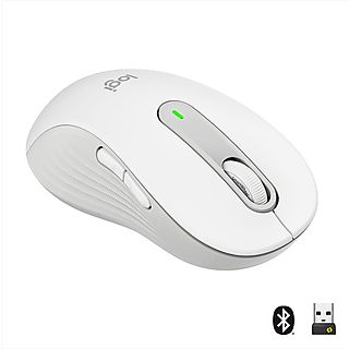 Ratón inalámbrico - LOGITECH 910-006240, Por cable, 4000 ppp, Blanco