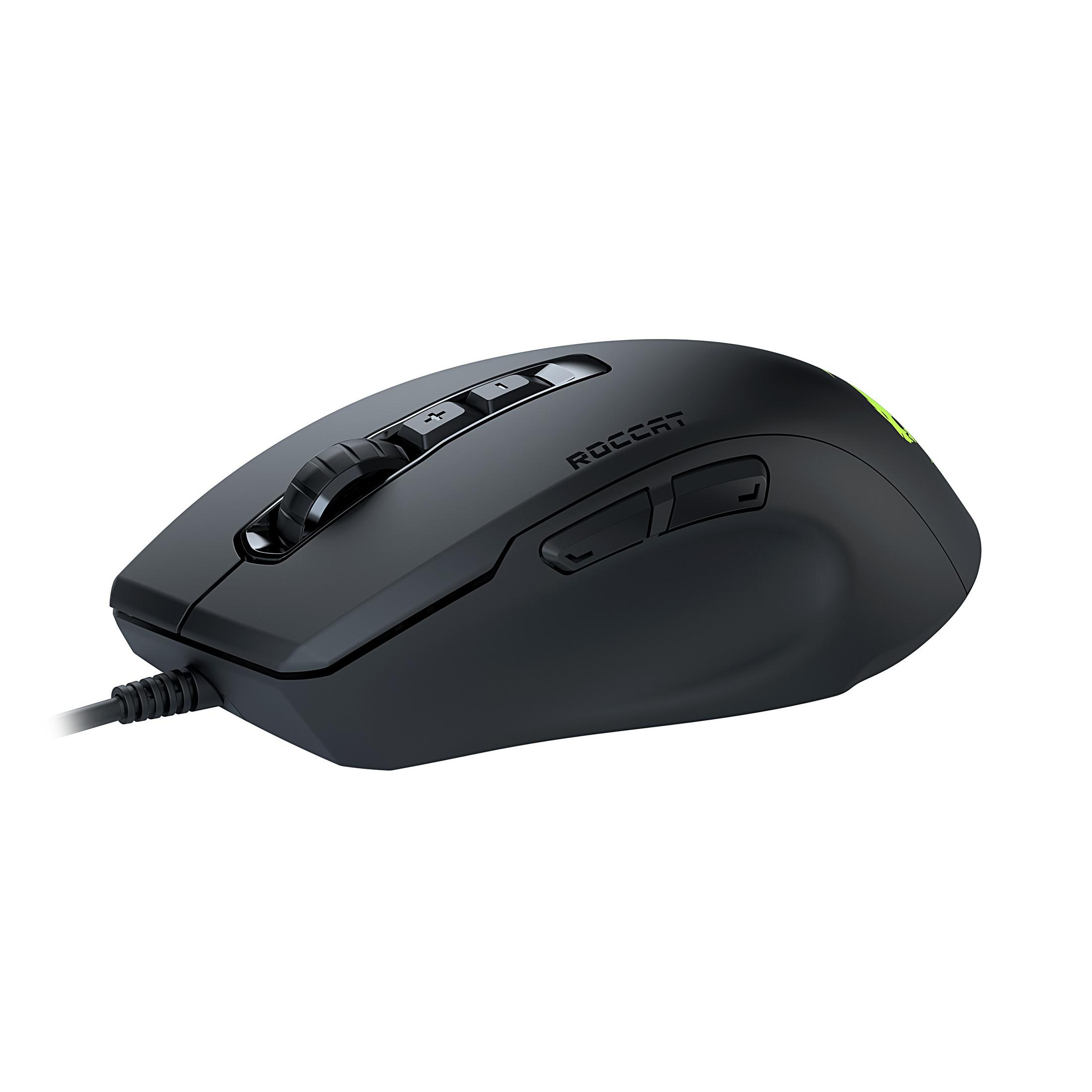 ROCCAT Gaming-Maus, KONE Schwarz BLACK PURE ROC-11-730 ULTRA