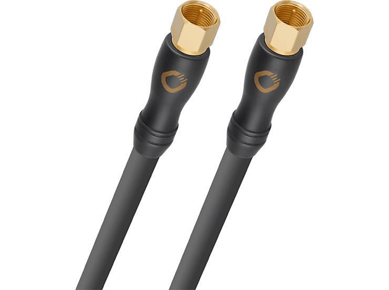 OEHLBACH Câble Satellite F/F 3 M Anthracite Shift S HD, 4K Ultra HD, Blindé, Fabriqué En Allemagne