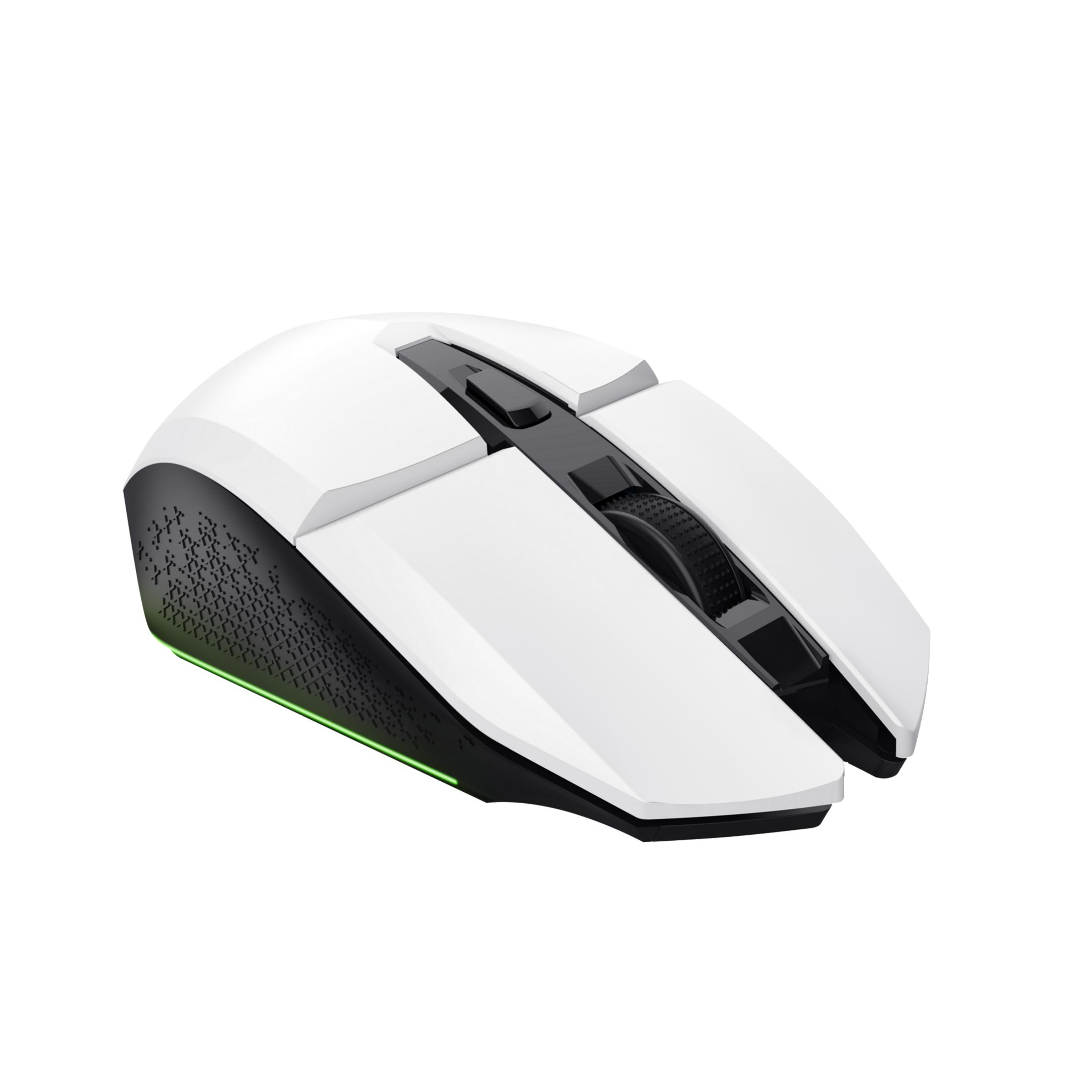 TRUST WIRELESS WHITE Gaming MOUSE Winning GXT110W 25069 White Maus, FELOX