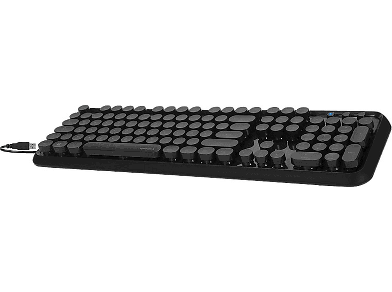 SPEEDLINK BLACK, RETRO Tastatur CIRCLE SL-640004-BK