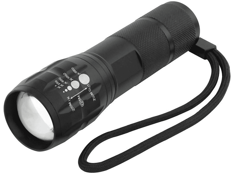 Taschenlampe LED ANSMANN 1600-0167 HC-ALU-ZOOM-FLASHLIGHT-5W-LED-3AAA-CB