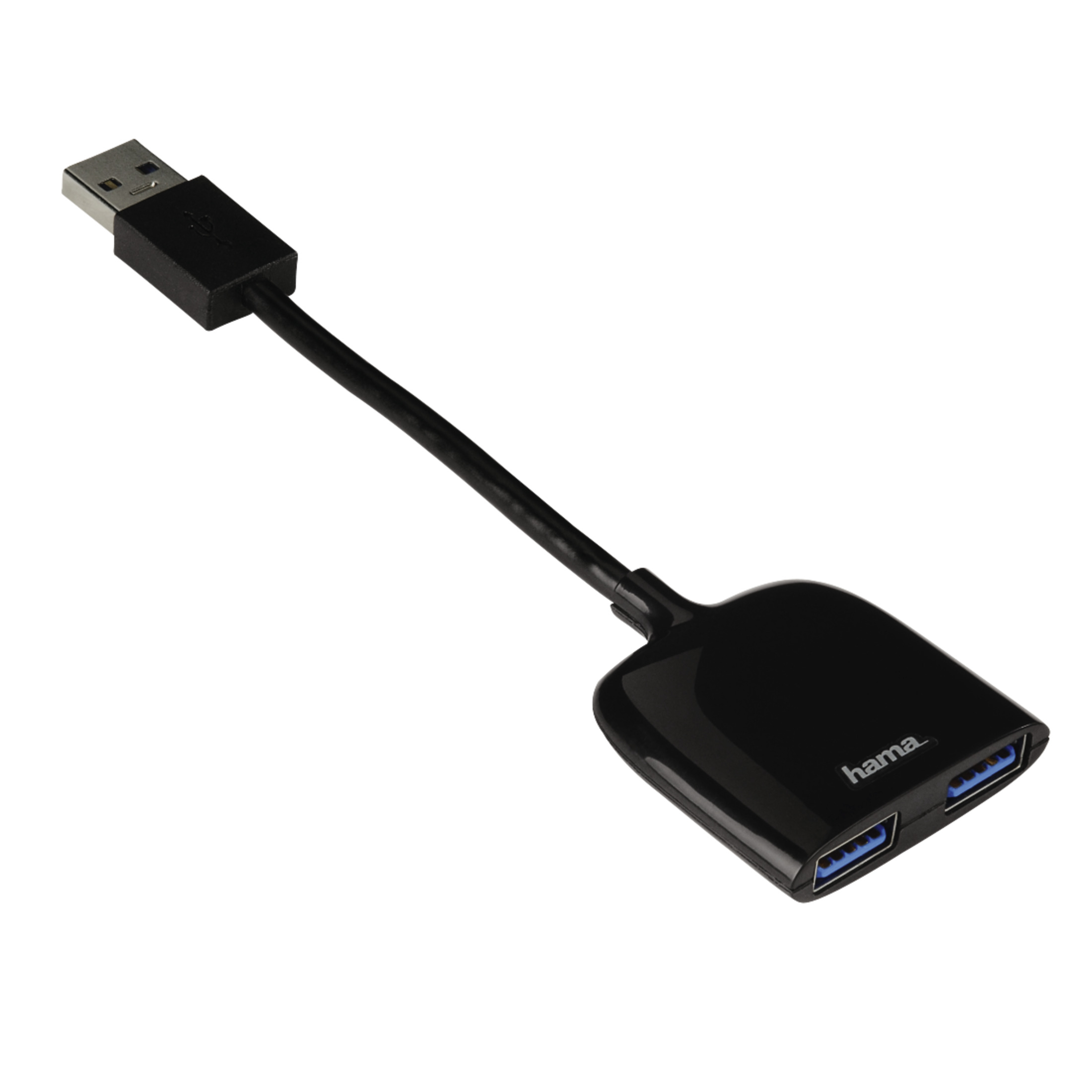HAMA 054132 USB 3.0 HUB Schwarz 3.0 2 Hub, USB FACH
