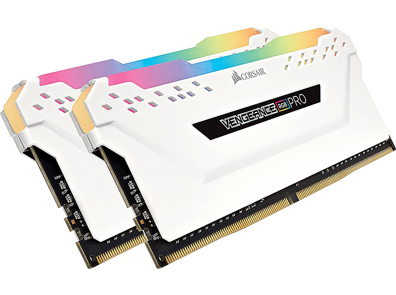 CORSAIR KIT(2X 16GB DDR4 GB 2666MHZ RGB WH 8GB) PRO Arbeitsspeicher VENGEANCE DDR4 16