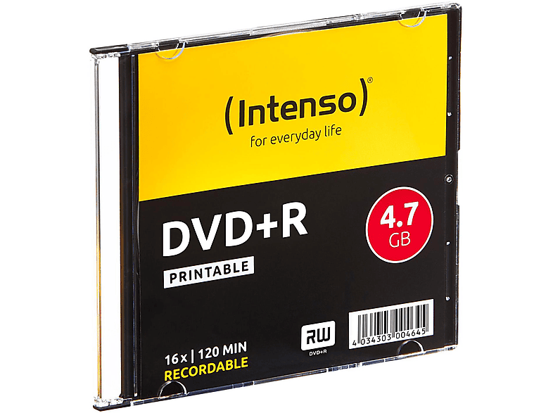 INTENSO 4811652 DVD+R PRINTABLE Rohlinge DVD+R 16X 10ER