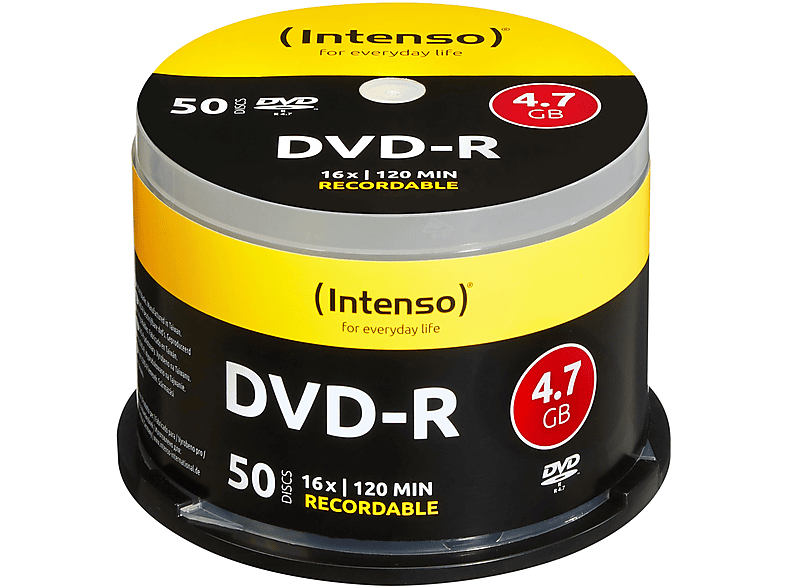 INTENSO 4101155 DVD-R 16X 50ER CAKEBOX DVD-R Rohlinge