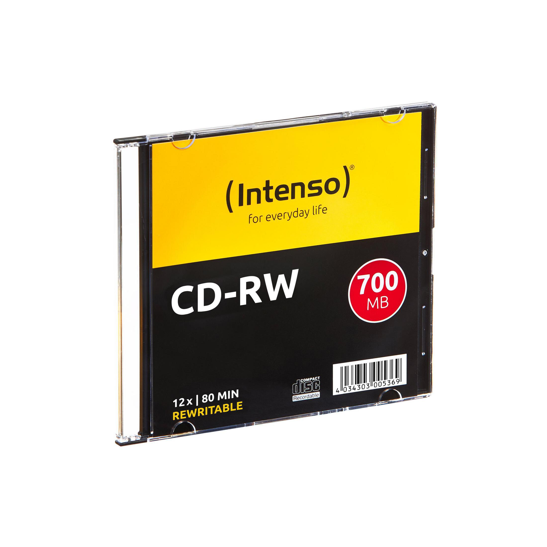 SLIM INTENSO CD-RW Rohlinge CD-RW 10ER 2801622 12X