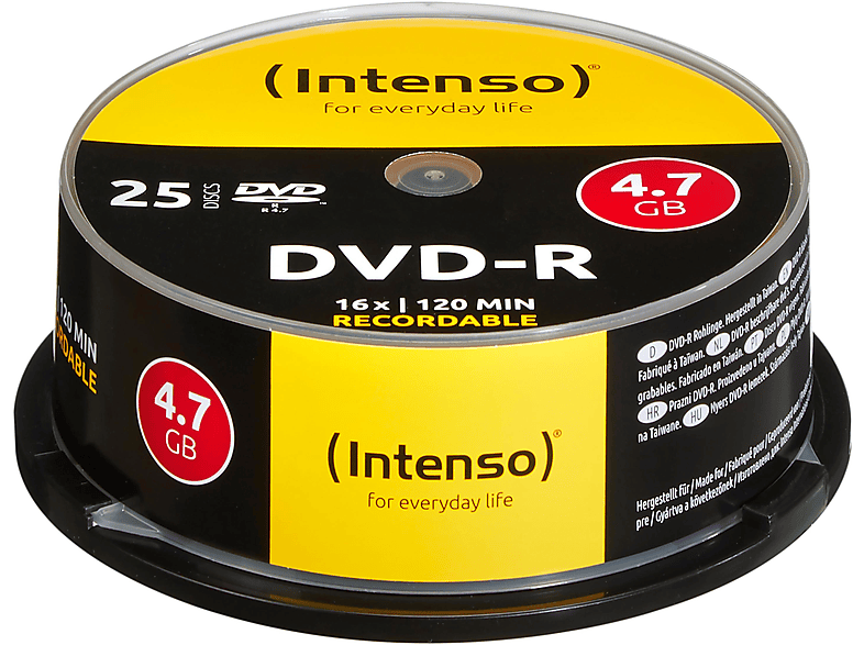 INTENSO 4101154 DVD-R 4,7GB 16X 25ER SP DVD-R Rohlinge