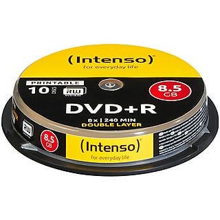 INTENSO 4381142 DVD+R DL PRINT 8X 10ER SPINDEL DVD+R Double Layer Rohlinge