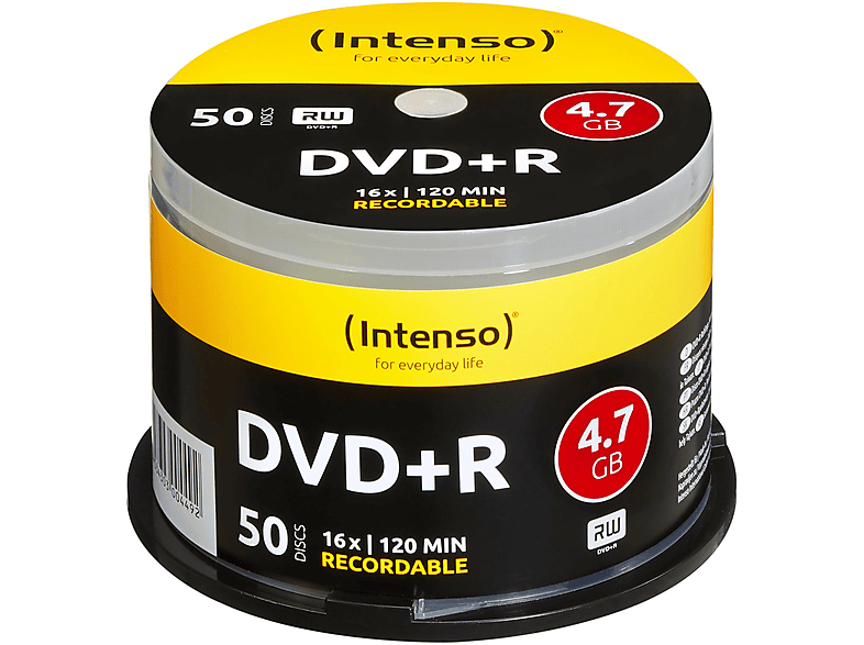 DVD+R 4111155 INTENSO CAKEBOX 16X Rohlinge DVD+R 50ER