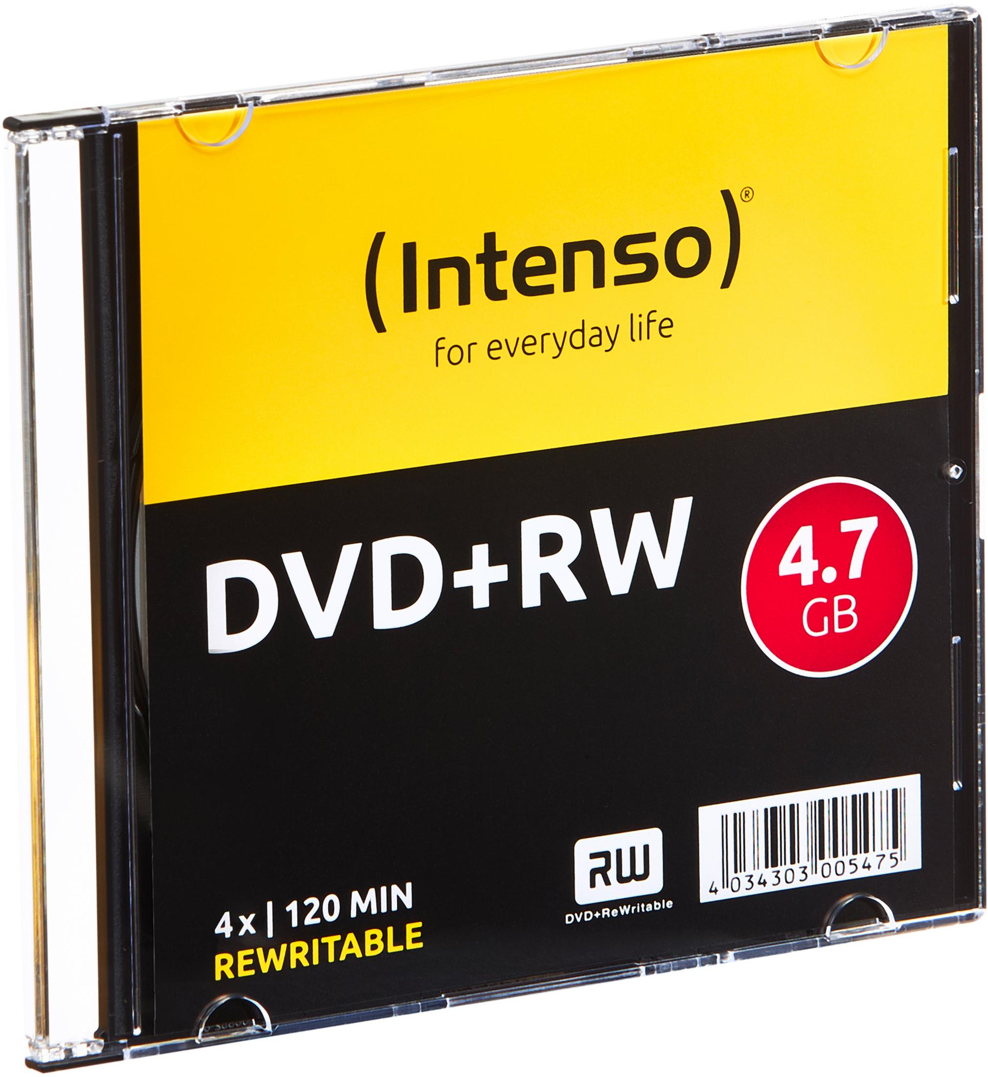 INTENSO 4211632 DVD+RW 4X SLIM Rohlinge 10ER DVD+RW