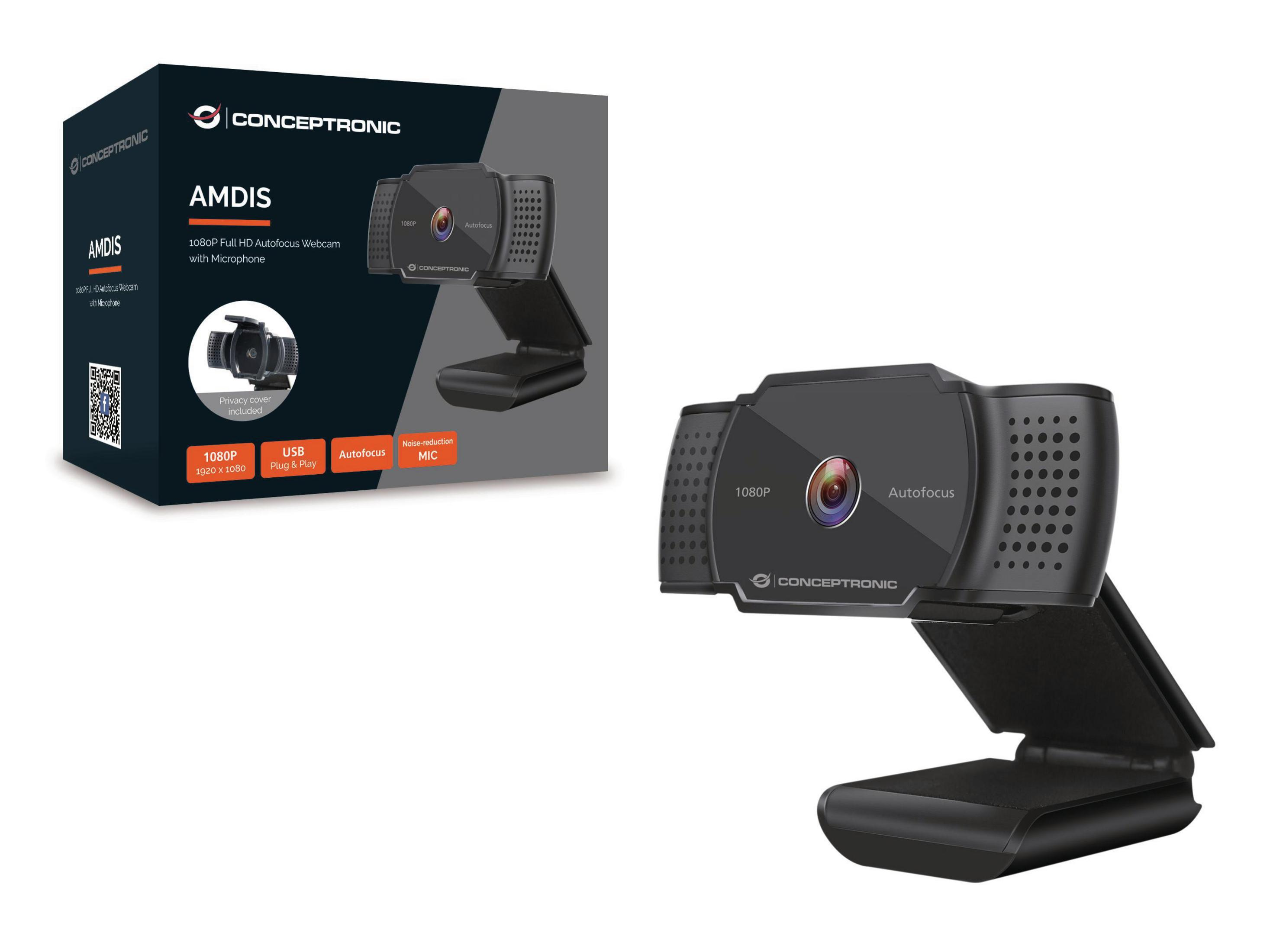 CONCEPTRONIC AMDIS06B 1080P HD (2K ÜBER SOFTWARE) Webcam