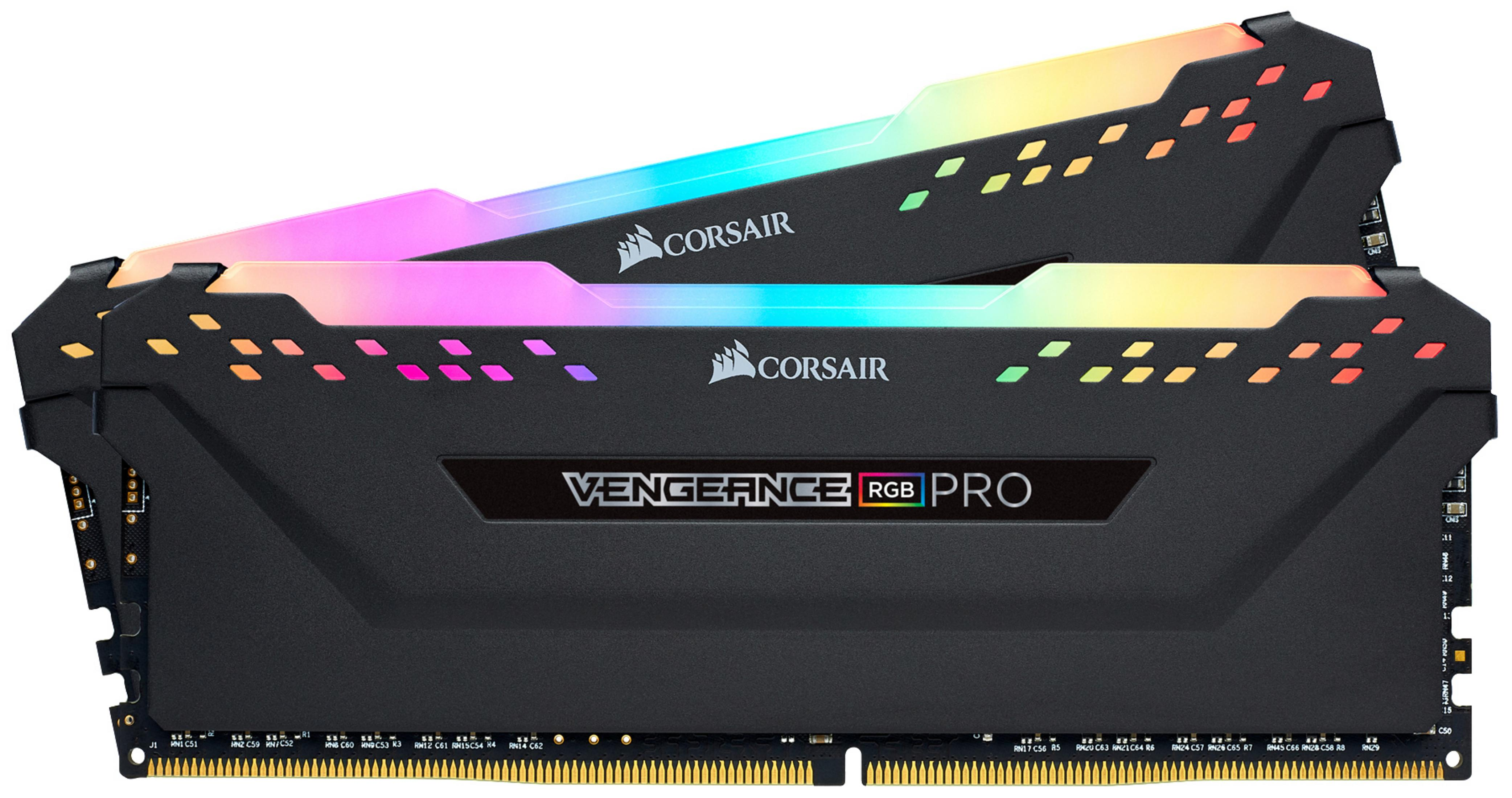 CORSAIR VENGEANCE 32GB PRO RGB 16GB) DDR4 Arbeitsspeicher 32 GB (2X DDR4 3200MHZ