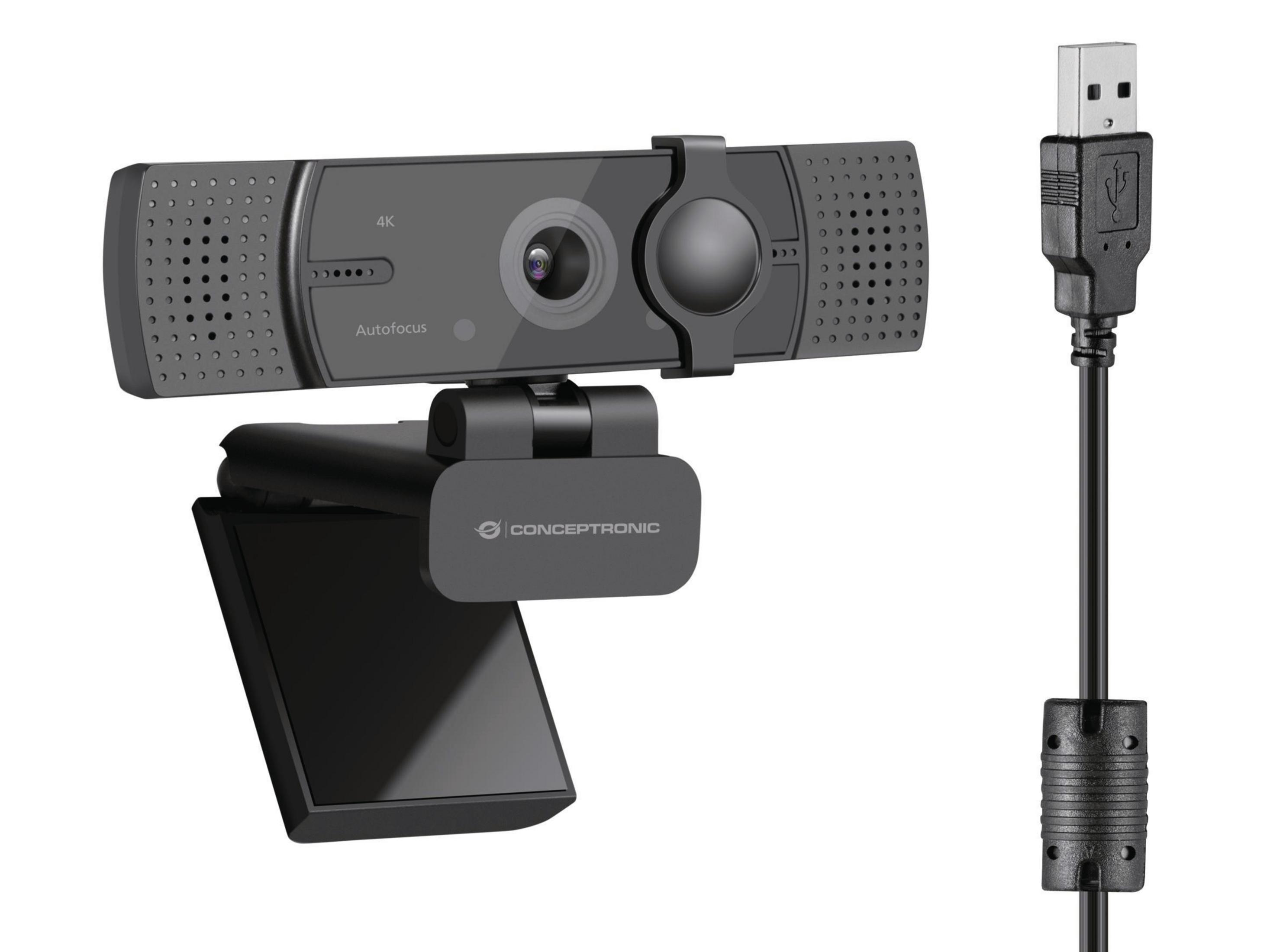 Autofocus Conceptronic Webcam Amdis 1080p Full Hd Conceptronic