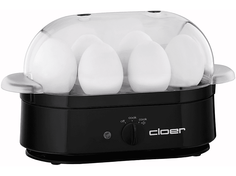 CLOER 6080 6ER SCHWARZ Eierkocher(Anzahl Eier: 6)