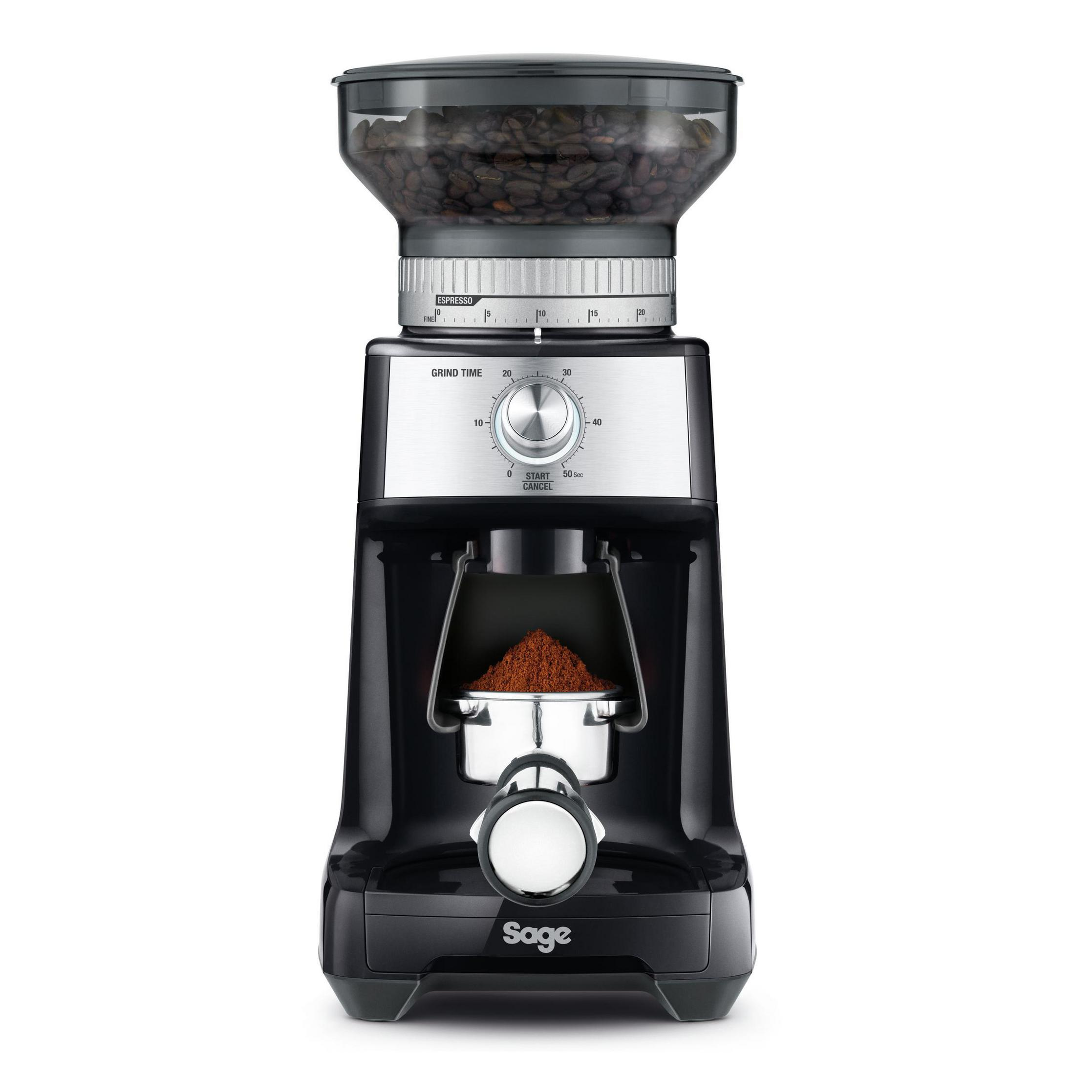 SAGE SCG600BTR2EEU1 PRO Black SCHWARZ Kaffeemühle Truffle/Matt-Schwarz DOSE Kegelmahlwerk) CONTROL Watt, (130 MATT