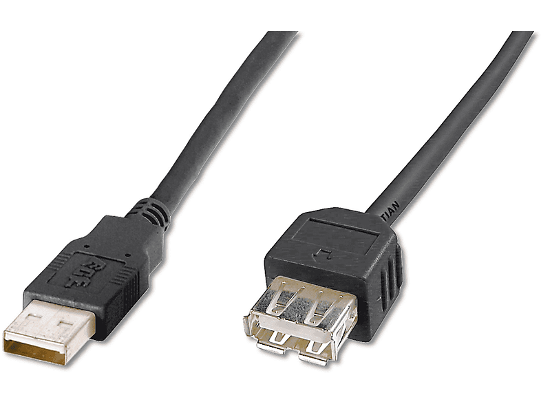 DIGITUS USB VERLÄNGERUNGSKABEL USB-Kabel 2.0 AK-300200-018-S